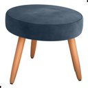 Ver imagem 5 de Jogo de Poltronas e Puff Austin Veludo Azul