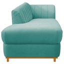 Ver mais imagens de Kit Diva Recamier Vanessa 185cm Lado Esquerdo e 01 Poltrona Laura Suede Doce Sonho Móveis Azul Tiffa