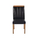 Ver imagem 3 de Kit 8 Cadeiras Decorativas Sala de Jantar Luxo Analice Facto Preto - Mozzelar
