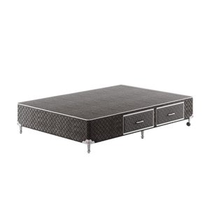Base Box Gaveta Casal Spubio Spu + Incofal Marrom 138x188x35cm
