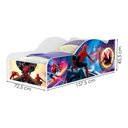 Ver imagem 3 de Cama Carro Juvenil Mdf 158x73 Cm 1154 Aranha Decmade