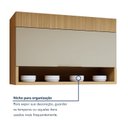 Ver imagem 7 de Cozinha Completa Modulada 3 Peças 5 Portas 2 Gavetas 100% MDF Realeza Premium Bege/Carvalho/Greige