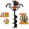 Perfurador de Solo a Gasolina 2t 52cc 2,5hp com Broca 80x20cm Vulcan Trent Vps520 - 2