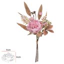 Ver imagem 2 de Buque Rosa Cabbage Ramalhete Misto C/fita (rosa Outono) 30cm