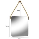 Ver imagem 5 de Espelho Para Banheiro 60 cm Quadrado Com Corda Nice B06 Nogal Noce Amêndoa - Lyam Decor
