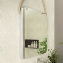 Ver imagem 4 de Espelho Para Banheiro 60 cm Quadrado Com Corda Nice B06 Nogal Noce Amêndoa - Lyam Decor