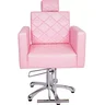Cadeira Evidence Barbeiro Cabeleireiro Fixa com Base Giratória:rosa - 1