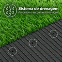 Ver mais imagens de 50m² Rolo Fechado Grama Sintética Artificial 40mm UV e Antifungo 2x25m Verde Mesclado Rm Decor
