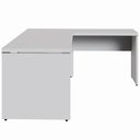 Ver imagem 4 de Mesa de Escritório Escrivaninha L 1,70m Pé Painel F5 Office Cor:cinza