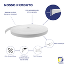 Ver imagem 3 de Moldura Roda Meio Ripado Eva Adesivo Saturno 3,5cmx5mm 25mts - Branco