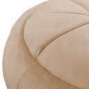 Ver imagem 4 de Puff da Vinci 65 Cm Suede Slk Decor Cinza Amara Bege
