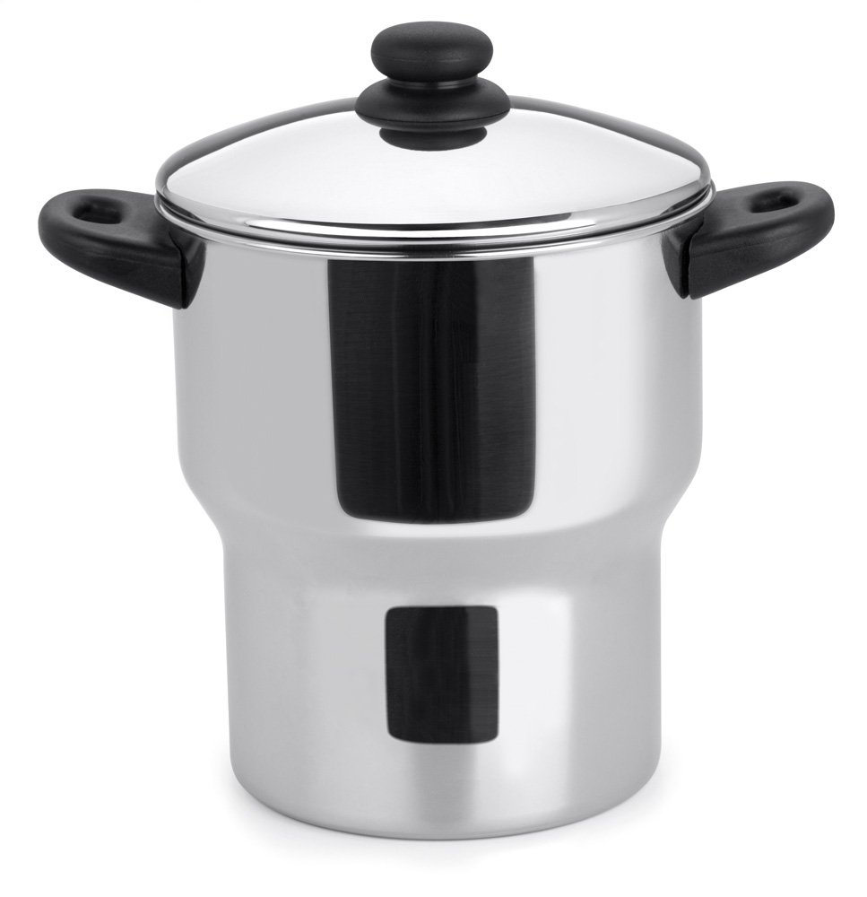 Cuscuzeira Grande Inox Compatível Com Fogão De Indução Inox 3 Litros Marca Forma Inox Panela Para Cu - 2