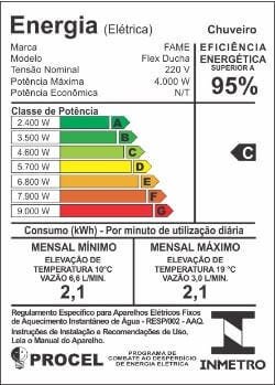 FLEX DUCHA 127V 4000W | FAME 220V - 3