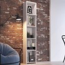Ver imagem 1 de Módulo Organizador Multiuso Funcionale Estante Branca 33x26x182cm Mdp Art In Móveis