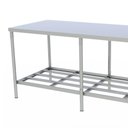 Ver imagem 2 de Mesa Panificadora Desmontavel Bancada com Paneleiro 87x190x60 em Aço Inox Mes-19i - Braesi B18295