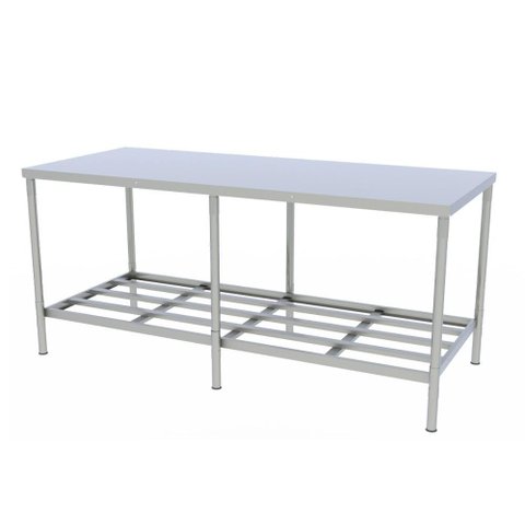 Mesa Panificadora Desmontavel Bancada com Paneleiro 87x190x60 em Aço Inox Mes-19i - Braesi B18295