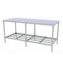 Ver imagem 1 de Mesa Panificadora Desmontavel Bancada com Paneleiro 87x190x60 em Aço Inox Mes-19i - Braesi B18295