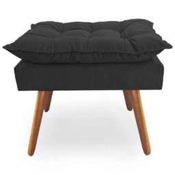 Poltrona Decorativa Opala Deluxe com Puff Suede - 3