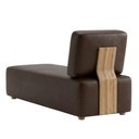 Ver imagem 7 de Sofá Chaise Modular Block 74x153 Pes Madeira Courino Tcs 721 Moll