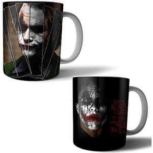 Jogo com 2 Canecas Porcelana Coringa 350ml (BD01)
