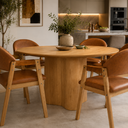 Ver imagem 5 de Conjunto Mesa Jantar Redonda 150cm + 6 Cadeiras Estofadas Allegra Noronha Sala Area Gourmet Varanda: