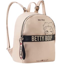 Bolsa de Costas Feminina Betty Boop Bege Semax - 1