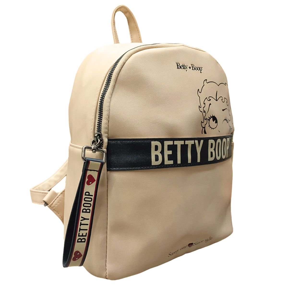 Bolsa de Costas Feminina Betty Boop Bege Semax - 2