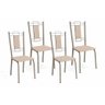 Cadeira Sala de Jantar Florença 4c005 Kit 4 Un Níquel Courano Nude - 1