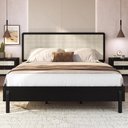 Ver imagem 2 de Cama Quenn Palhinha Oslo 27056 Pes Madeira 152 Cm Nero Artesano