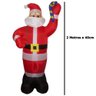Papai Noel Inflavel 2 Metros e 40cm Gigante Natal Festa Decoraçao 110V Natalino Casa Empresa - 2