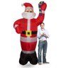 Papai Noel Inflavel 2 Metros e 40cm Gigante Natal Festa Decoraçao 110V Natalino Casa Empresa - 3