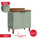 Ver imagem 5 de Balcão Cozinha 80 cm 2 Pts Conecta Frizz Verde Mint/Ebano