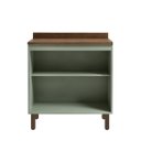 Ver imagem 3 de Balcão Cozinha 80 cm 2 Pts Conecta Frizz Verde Mint/Ebano