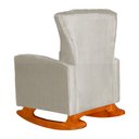 Ver imagem 4 de Kit 2 Poltrona Decorativa Melinda Balanço Suede Bege - Fm