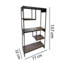 Estante Prateleira Aço Estilo Industrial Livreiro 77x157 Multiuso - 4