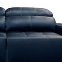 Ver imagem 5 de Sofá 3 Lugares Retrátil Reclinável Levi 250cm Couro Azul Escuro - Sallar Home