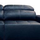 Ver imagem 5 de Sofá 3 Lugares Retrátil Reclinável Levi 250cm Couro Azul Escuro - Sallar Home