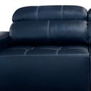 Ver imagem 4 de Sofá 3 Lugares Retrátil Reclinável Levi 250cm Couro Azul Escuro - Sallar Home