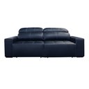 Ver imagem 1 de Sofá 3 Lugares Retrátil Reclinável Levi 250cm Couro Azul Escuro - Sallar Home