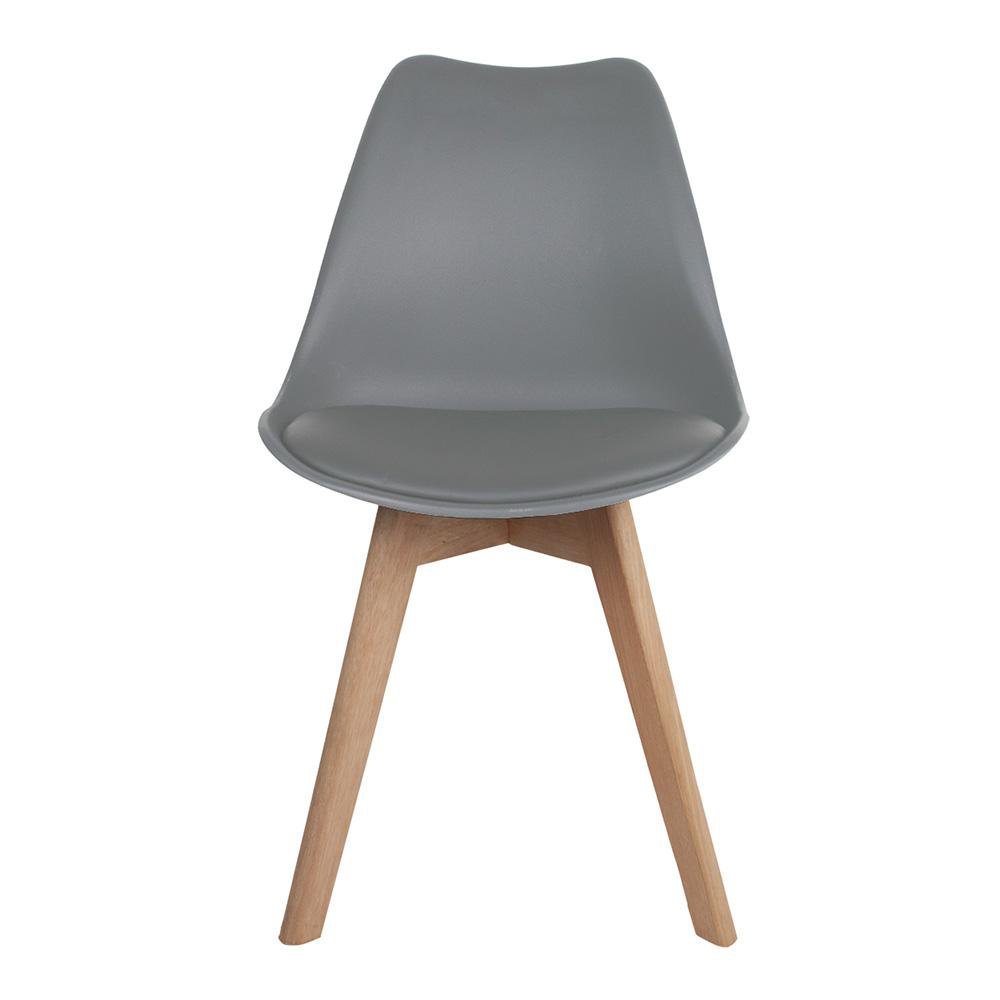 Kit 2 Cadeiras para Sala de Jantar Saarinen Cinza - 2
