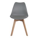 Ver imagem 2 de Kit 2 Cadeiras para Sala de Jantar Saarinen Cinza