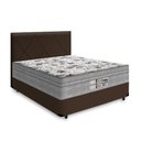 Ver imagem 1 de Cama Box + Cabeceira Provença e Colchão Casal - Probel - Evolution - 138x188x67cm Marrom