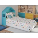 Ver imagem 1 de Cama Patrulha Canina Menino 3pçs 100% Algodão 1,40x2,10m