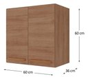Ver imagem 4 de Armario Aereo Joia 60cm Cozinha Moderna Madeirado Inteiro