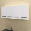 Ver imagem 3 de Armário Aéreo Mara 1.20 Móblis com 4 Portas Branco