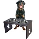 Ver imagem 2 de Comedouro Elevado Duplo Cão Porte G Marrom