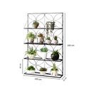 Ver imagem 3 de Jardineira Floreira Decorativa Suspensa em Ferro - 160x100