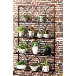 Jardineira Floreira Decorativa Suspensa Em Ferro - 160x100 - 2