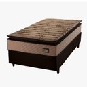 Ver imagem 1 de Cama Box Solteiro Colchão Espuma D33 Pillow Top Van Gogh 88x188x67cm Marrom