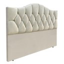 Ver imagem 2 de Cabeceira Box Queen Almofadada Capitonê Provençal Suede Areia 160 X 120 Cm Rbl